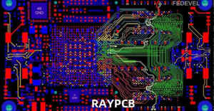 Beispiel eines High-Speed-Layouts mit differenziellen Paaren, Längenausgleich und kontrollierter Impedanz Beispiel eines High-Speed-Layouts mit differenziellen Paaren, Längenausgleich und kontrollierter Impedanz